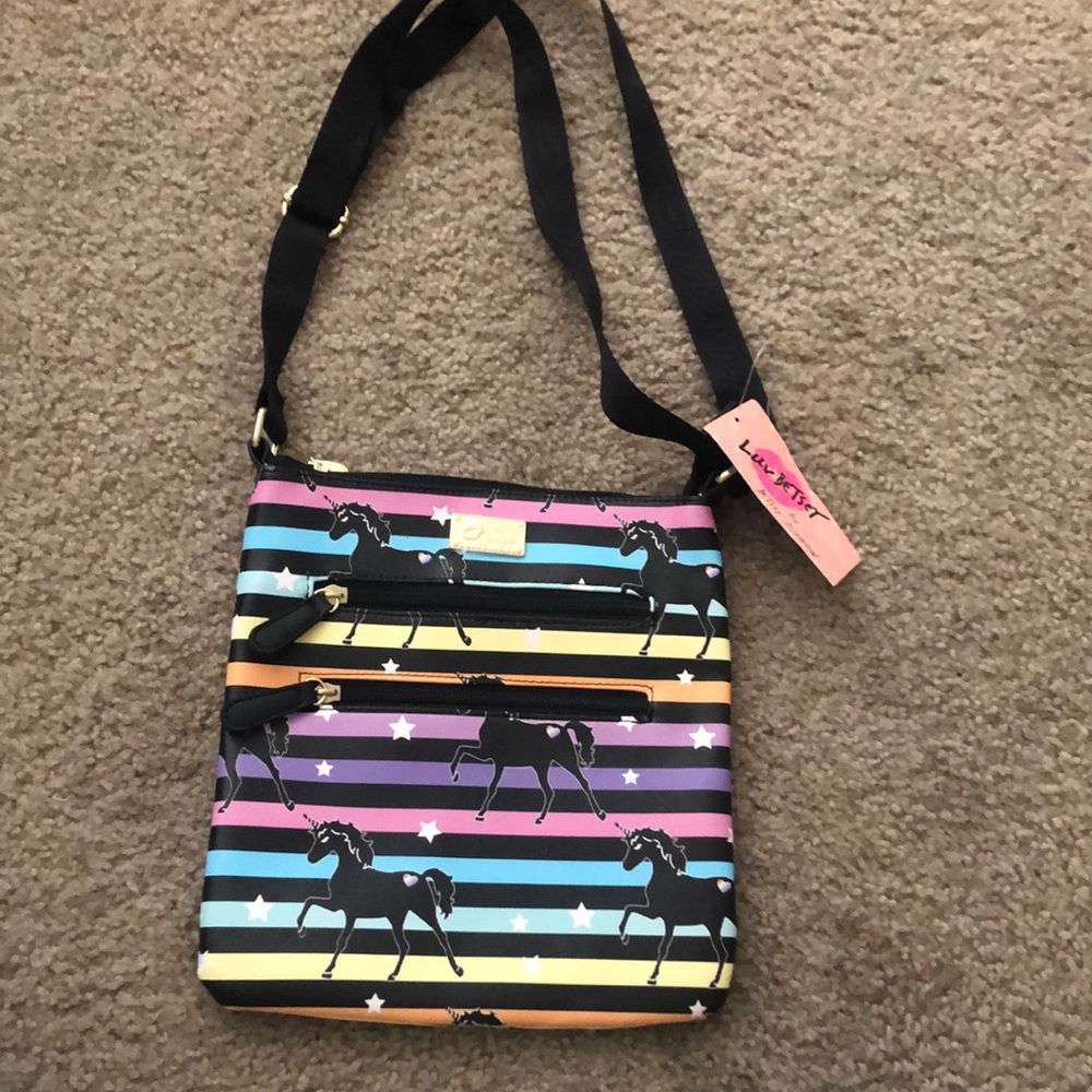 Unicorn Cross Body Bag With Free Keychain